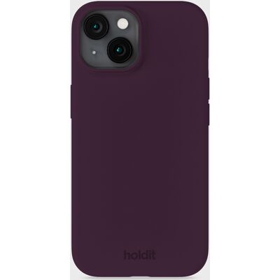 Holdit Phone Case Silicone Deep Plum iPhone 15 unisex Holdit Phone Case Silicone Deep Plum iPhone 15 unisex