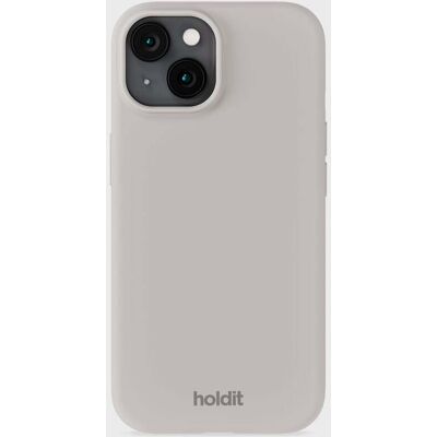 Holdit Phone Case Silicone Wool Gray iPhone 15 unisex Holdit Phone Case Silicone Wool Gray iPhone 15 unisex