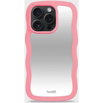 Holdit Wavy Case Rouge Pink/Mirror iPhone 15 Pro unisex Holdit Wavy Case Rouge Pink/Mirror iPhone 15 Pro unisex