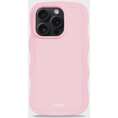 Holdit Pink Wavy Case iPhone 15 Pro - Suojakuori & Lisävarusteet Holdit Pink Wavy Case iPhone 15 Pro - Suojakuori & Lisävarusteet