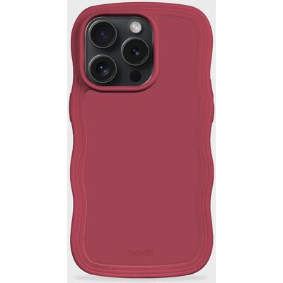 Holdit - iPhone 15 Pro Max - Punainen sametti - Puhelimen suojakotelo Holdit - iPhone 15 Pro Max - Punainen sametti - Puhelimen suojakotelo
