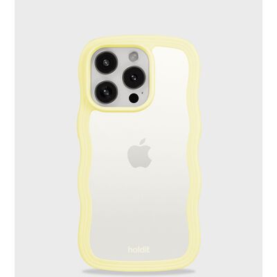 Holdit iPhone 15 Pro Max Aaltoileva suojakuori - Lemonade / Läpinäkyvä Holdit iPhone 15 Pro Max Aaltoileva suojakuori - Lemonade / Läpinäkyvä
