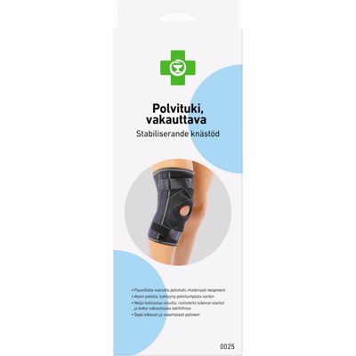 APTEEKKI Polvituki, vakauttava M musta 1 kpl APTEEKKI Polvituki, vakauttava M musta 1 kpl