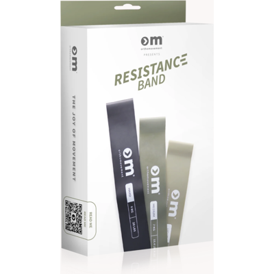 OM Resistance Band-3 pack-Green-One Size 3 kpl OM Resistance Band-3 pack-Green-One Size 3 kpl