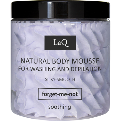 LaQ Pesu- ja epilointivaahto Natural Body Mousse Forget-Me-Not 100 g LaQ Pesu- ja epilointivaahto Natural Body Mousse Forget-Me-Not 100 g