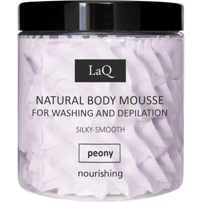 LaQ Pesu- ja epilointivaahto Natural Body Mousse Peony 100 g LaQ Pesu- ja epilointivaahto Natural Body Mousse Peony 100 g