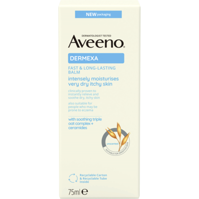 Aveeno Dermexa Yön hoitava balsami - Kuivan ihon helpotus Aveeno Dermexa Yön hoitava balsami - Kuivan ihon helpotus