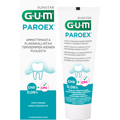 Gum Paroex 0,06% fluorihammastahna 75 ml Gum Paroex 0,06% fluorihammastahna 75 ml
