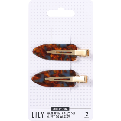 SisterYoung LILY BLUE COFFEE hiusklipsit 2 kpl SisterYoung LILY BLUE COFFEE hiusklipsit 2 kpl