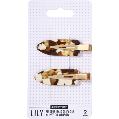 SisterYoung LILY MILK COFFEE hiusklipsit 2 kpl SisterYoung LILY MILK COFFEE hiusklipsit 2 kpl