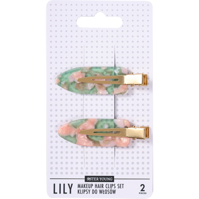 SisterYoung LILY PINK COFFEE hiusklipsit 2 kpl SisterYoung LILY PINK COFFEE hiusklipsit 2 kpl