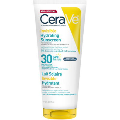 CeraVe Invisible Hydrating Sunscreen SPF30 aurinkosuojavoide 177 ml CeraVe Invisible Hydrating Sunscreen SPF30 aurinkosuojavoide 177 ml