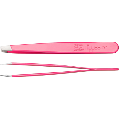 Nippes Solingen Roosa Neon Kaarevat Pinsetti - Pinsetit Nippes Solingen Roosa Neon Kaarevat Pinsetti - Pinsetit