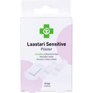 APTEEKKI Laastari Sensitive lajitelma 10 kpl