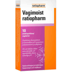 VAGIMOIST RATIOPHARM EMÄTINPUIKKO 10 KPL