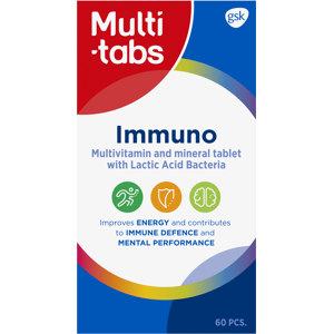Multi-Tabs Immuno - Probioottiset Vitamiinit Mineraalit - Immuunijärjestelmä Multi-Tabs Immuno - Probioottiset Vitamiinit Mineraalit - Immuunijärjestelmä