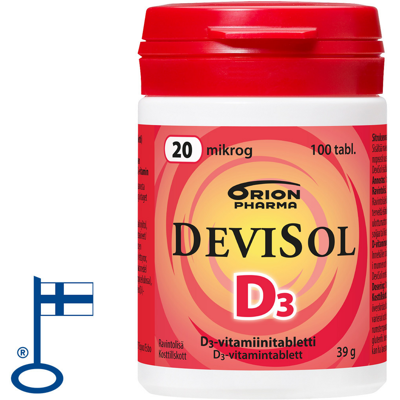 Orion Devisol 20 mikrog imeskelytabletti 100 kpl Orion Devisol 20 mikrog imeskelytabletti 100 kpl