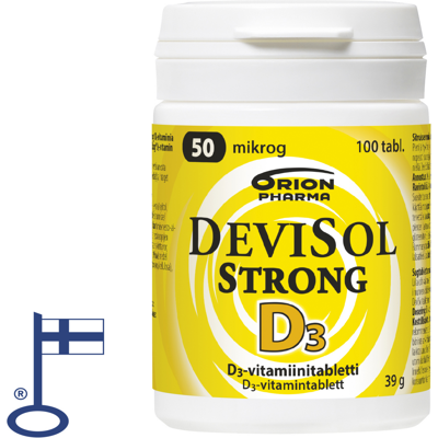 Orion Devisol Strong 50 mikrog imeskelytabletti 100 kpl Orion Devisol Strong 50 mikrog imeskelytabletti 100 kpl