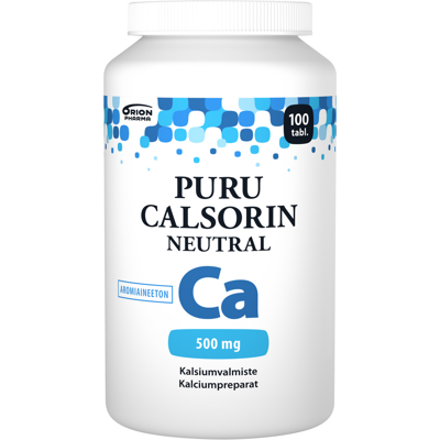 Orion PURU CALSORIN NEUTRAL 500 MG 100 PURUTABL Orion PURU CALSORIN NEUTRAL 500 MG 100 PURUTABL