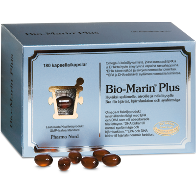 Pharma Nord Bio-Marin Plus - Kalansilmäöljykapselit - 180 Kapselia Pharma Nord Bio-Marin Plus - Kalansilmäöljykapselit - 180 Kapselia