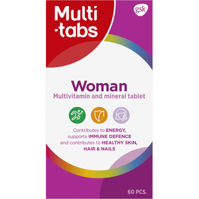 Multi-tabs Woman Monivitamiini - 60 kappaletta - Vitamiinit ja Ravintolisät Multi-tabs Woman Monivitamiini - 60 kappaletta - Vitamiinit ja Ravintolisät