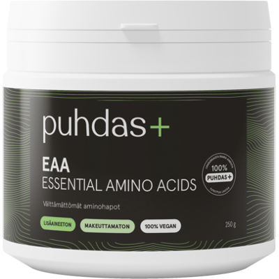 Puhdas+ EAA Amino Acids 100% 250 g Puhdas+ EAA Amino Acids 100% 250 g