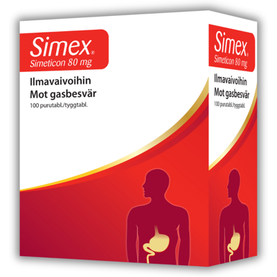 Simex 80 mg purutabl simeticon 100 fol Simex 80 mg purutabl simeticon 100 fol
