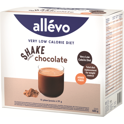 Allévo VLCD Shake Suklaa 15x39g - Dieettishakki Allévo VLCD Shake Suklaa 15x39g - Dieettishakki