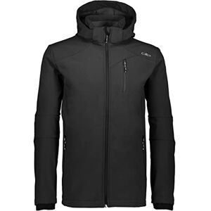 CMP Men's Softshell Hooded Jacket, black, 48 CMP Men's Softshell Hooded Jacket, black, 48
