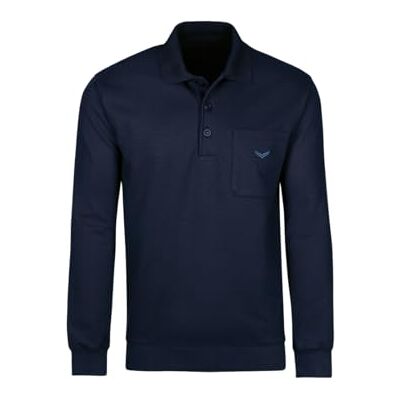 Trigema Men's Herren Polo-Shirt Sweat-Qualität Sweatshirt, Blau (navy 046), XXX-Large Trigema Men's Herren Polo-Shirt Sweat-Qualität Sweatshirt, Blau (navy 046), XXX-Large