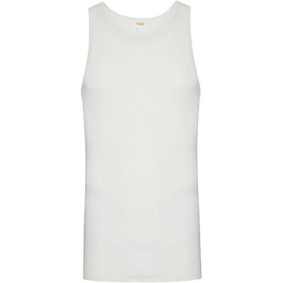 Susa Men's Angora Unterhemd s8010040 Plain Sleeveless Themal Top, White (Wollweiß S122), Large (Manufacturer size: L) Susa Men's Angora Unterhemd s8010040 Plain Sleeveless Themal Top, White (Wollweiß S122), Large (Manufacturer size: L)