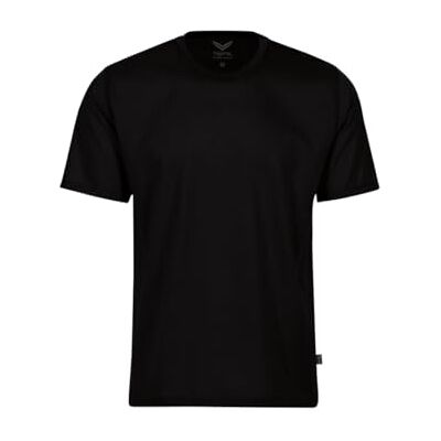 Trigema Mens T-Shirt 636202 Large Black (Black 008) Trigema Mens T-Shirt 636202 Large Black (Black 008)