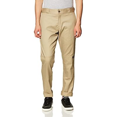 Dickies Men's Skinny Straight Fit Double Knee Wor Trousers, Beige (Desert Sand), W32/L34 Dickies Men's Skinny Straight Fit Double Knee Wor Trousers, Beige (Desert Sand), W32/L34