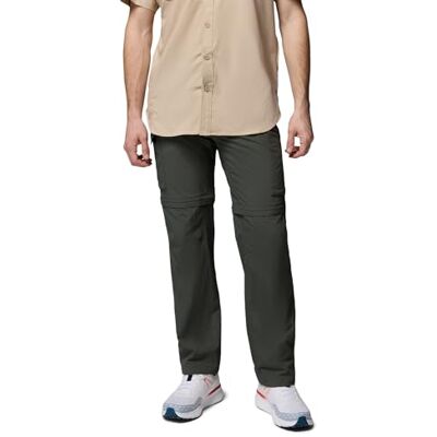 Columbia Men’s 2in1 Hiking Trousers, SILVER RIDGE CONVERTIBLE PANTS, Nylon, Grill, Size: 34, AM8004 Columbia Men’s 2in1 Hiking Trousers, SILVER RIDGE CONVERTIBLE PANTS, Nylon, Grill, Size: 34, AM8004