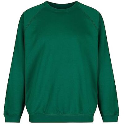 Trutex Unisex Crew Neck Sweatshirt, Emerald, 7-8 Years (Manufacturer Size: 23-25" Chest) Trutex Unisex Crew Neck Sweatshirt, Emerald, 7-8 Years (Manufacturer Size: 23-25" Chest)