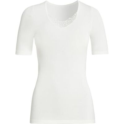 Susa Women's Angora Spenzer s8010820 Plain Thermal Top, White (Wollweiß S115), UK 18 (Manufacturer size: L) Susa Women's Angora Spenzer s8010820 Plain Thermal Top, White (Wollweiß S115), UK 18 (Manufacturer size: L)