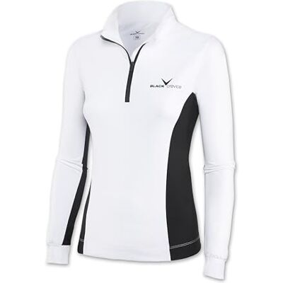 Black Crevice women's ski jumper with zip, white, 40 Black Crevice women's ski jumper with zip, white, 40