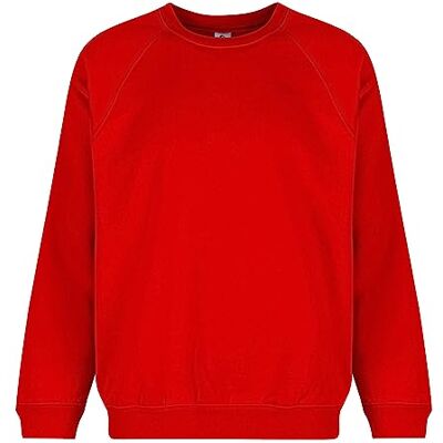 Trutex Unisex Crew Neck Sweatshirt, Red (Scarlet), 3-4 Years (Manufacturer Size: 20-22" Chest) Trutex Unisex Crew Neck Sweatshirt, Red (Scarlet), 3-4 Years (Manufacturer Size: 20-22" Chest)