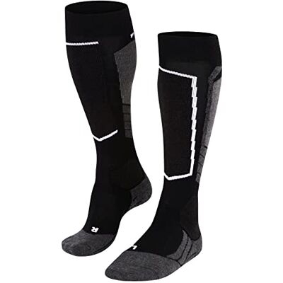 FALKE SK 2 Wool Women’s Ski Socks Black black / grey Size:41-42 FALKE SK 2 Wool Women’s Ski Socks Black black / grey Size:41-42