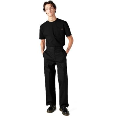 Dickies Men's Double Knee Work Trousers, black Dickies Men's Double Knee Work Trousers, black