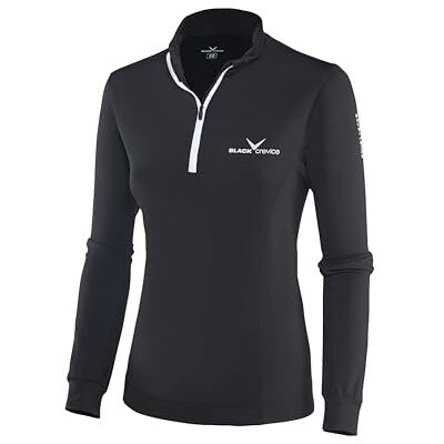Black Crevice women's ski jumper with zip, black, 40 Black Crevice women's ski jumper with zip, black, 40