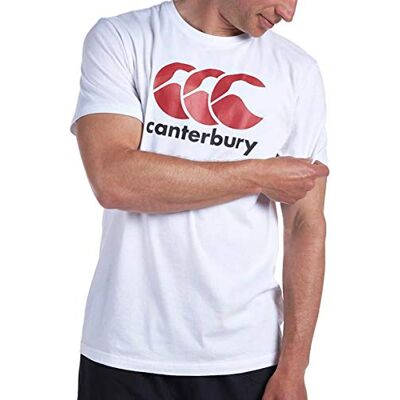 Canterbury Men's CCC Logo Training T-Shirt, White/Red/Black, Large Canterbury Men's CCC Logo Training T-Shirt, White/Red/Black, Large