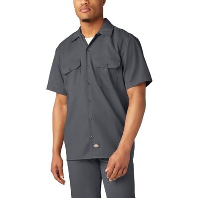 Dickies Men's Shrt/S Work Shirt Workwear (Charcoal Grey), L Dickies Men's Shrt/S Work Shirt Workwear (Charcoal Grey), L