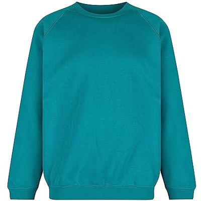 Trutex Unisex Crew Neck Sweatshirt, Jade, 11 Years (Manufacturer Size: XX-Small) Trutex Unisex Crew Neck Sweatshirt, Jade, 11 Years (Manufacturer Size: XX-Small)