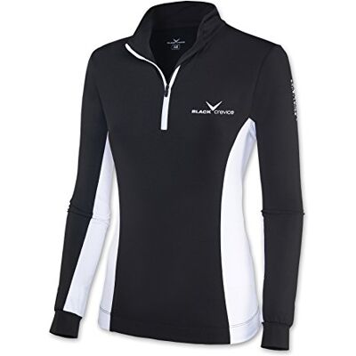 Black Crevice women's ski jumper with zip, black, 42 Black Crevice women's ski jumper with zip, black, 42