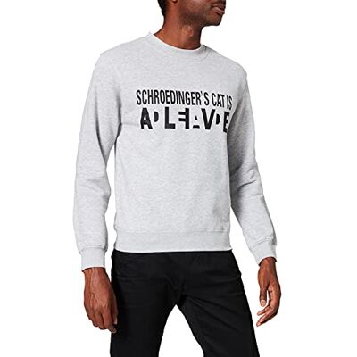 Touchlines Schroedinger's Cat Wanted Men's Pullover s heather grey Touchlines Schroedinger's Cat Wanted Men's Pullover s heather grey