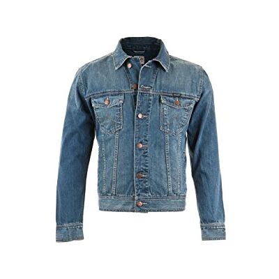 Wrangler Men's Classic Denim Jacket Denim Jacket (Classic Denim Jacket) Blue (Mid Stone 14v), size: l Wrangler Men's Classic Denim Jacket Denim Jacket (Classic Denim Jacket) Blue (Mid Stone 14v), size: l