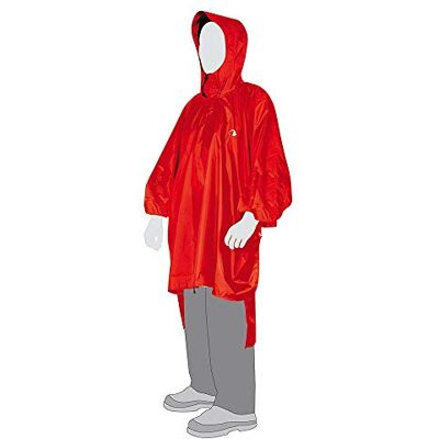 Tatonka Mens Poncho XS-S, Red Tatonka Mens Poncho XS-S, Red