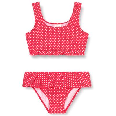 Playshoes Girl's UV Sun Protection Polka Dot Swimsuit Bikini, Red (Original), 5 Years (Manufacturer Size:110/116) Playshoes Girl's UV Sun Protection Polka Dot Swimsuit Bikini, Red (Original), 5 Years (Manufacturer Size:110/116)