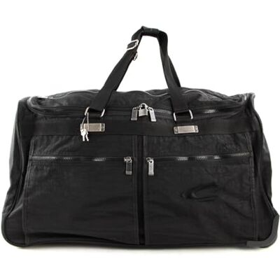 camel active Journey Men's Travel Bag with Wheels Weekender Large Black camel active Journey Men's Travel Bag with Wheels Weekender Large Black